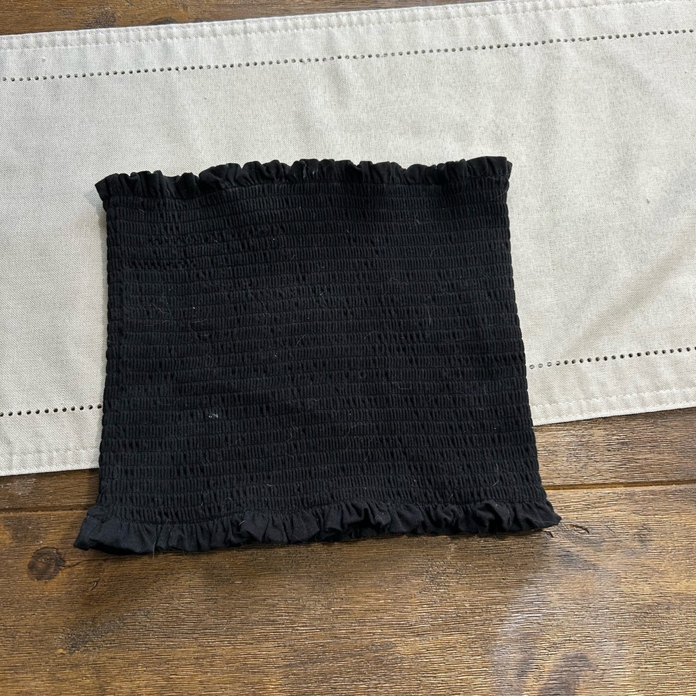 H&M Black Smocked Tube Top